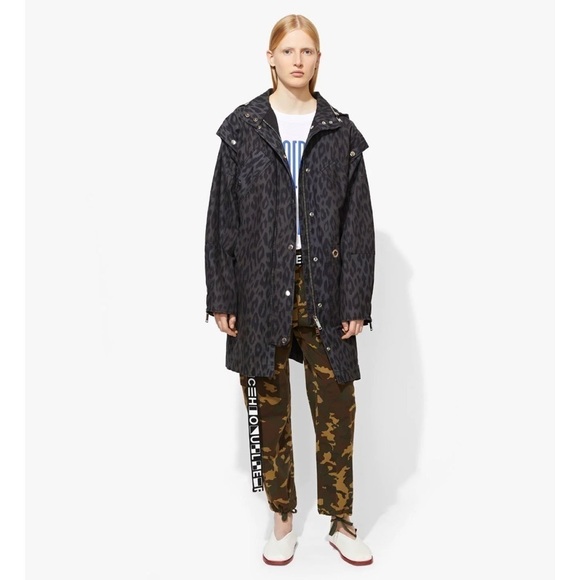 Proenza Schouler Black Utility Jacket with Hood and Quilted Texture - Picture 1 of 13